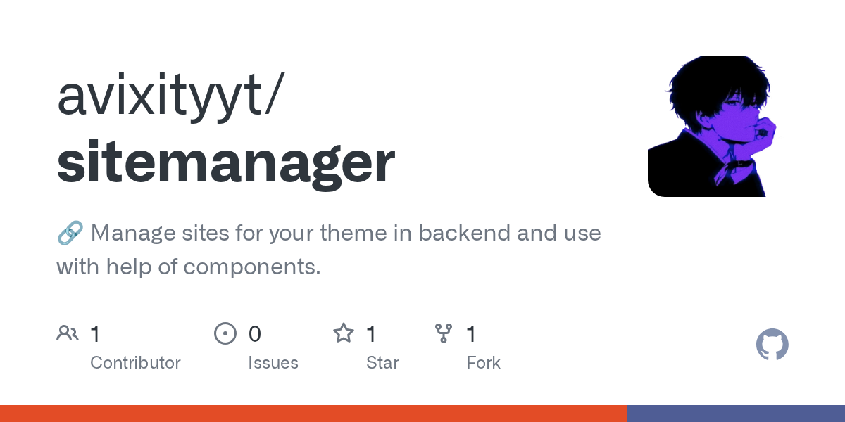 Site Manager - OctoberCMS project preview