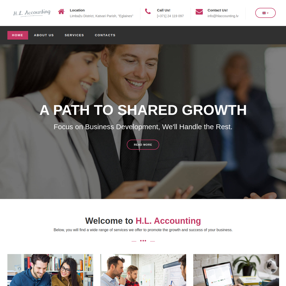 H.L. Accounting website preview
